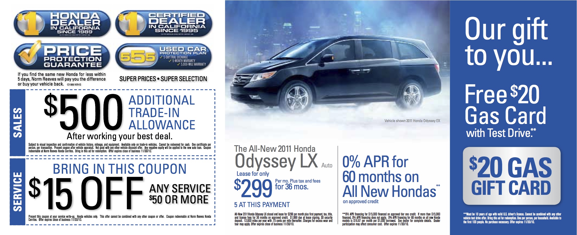 Russell smith honda oil change coupon